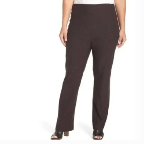 Eileen Fisher Pants - Eileen‎ Fisher Straight Pant Yoke Rayon Knit Musel Brown size XL
